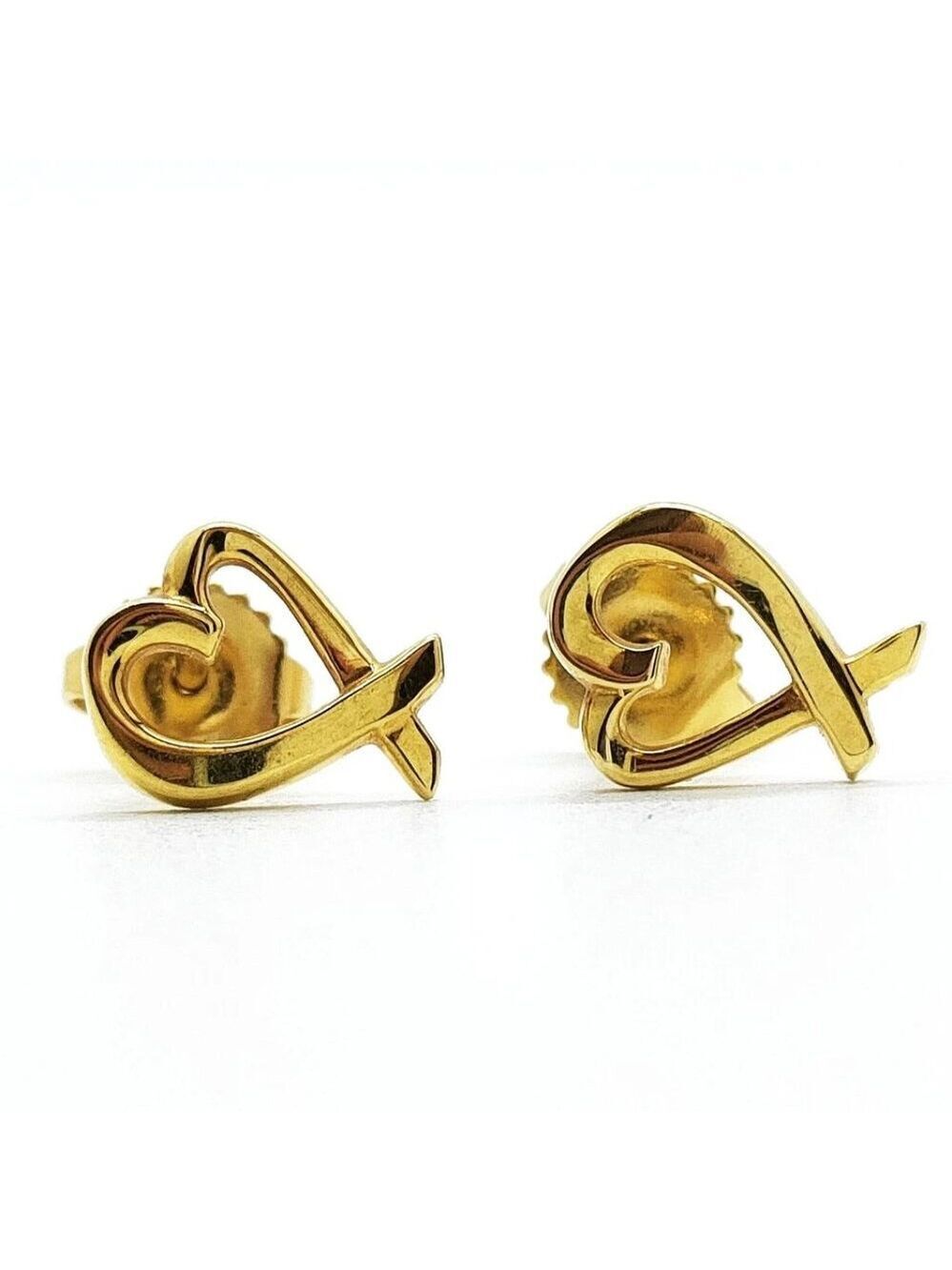 Tiffany and Co. Pierced Earring Loving Heart Picasso Gold 529-060225